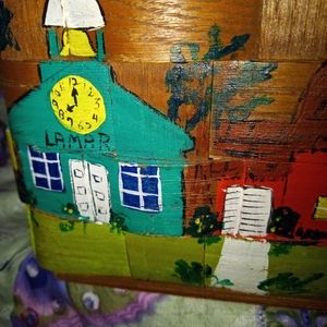 PUTNEY BASKETVILLE VERMONT WOODEN PURSE VINTAGE